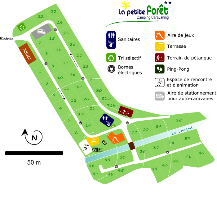map campsite pas de calais